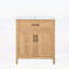 Farmhouse Bathroom Vanity with Resin Sink,Adjustable Shelf