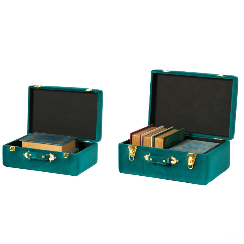 Hillwood 2 Piece Manufactured Wood Accent Trunk, Green