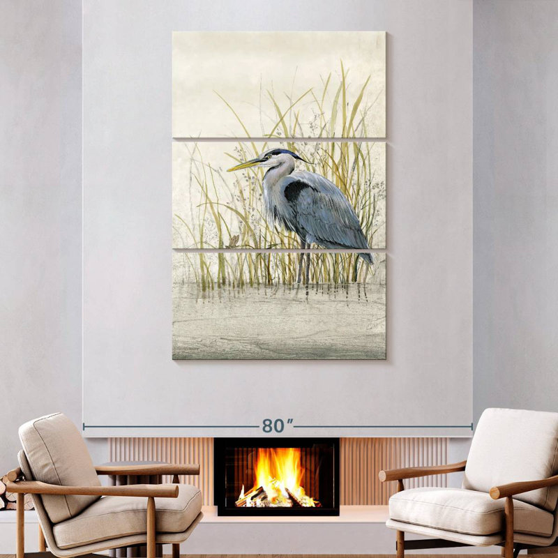 Brampt Heron Sanctuary II, 74" H x 48" W
