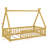 Tent Shaped Floor Bed With Guardrails And Slats-374839909