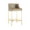 Dalia Upholstered Stool with Metal Frame