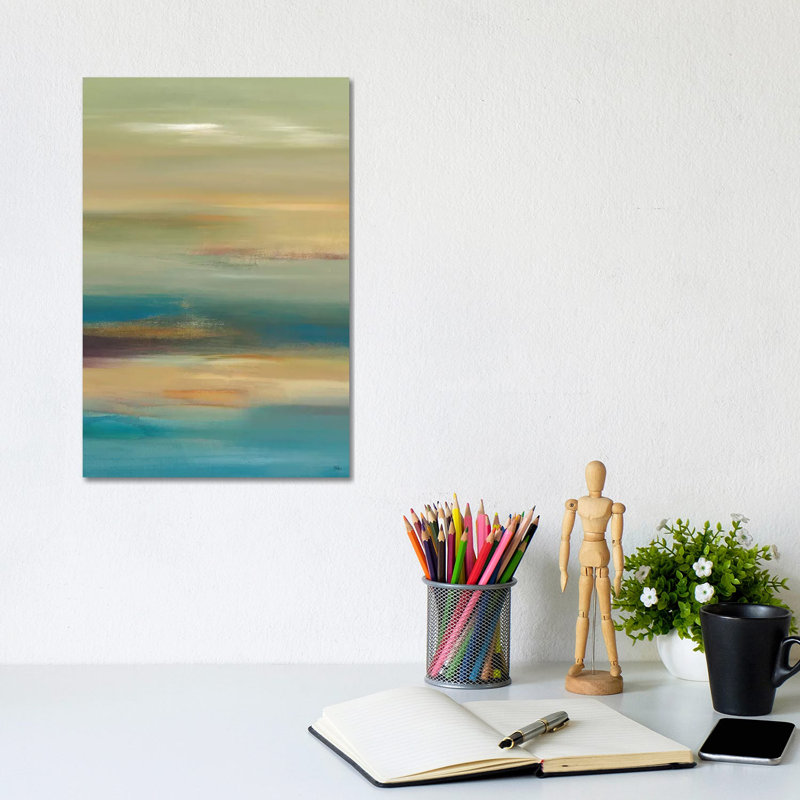 Summer Scene by Lisa Ridgers - Wrapped Canvas Painting, 30.48cm H x 20.32cm W x 1.91cm D