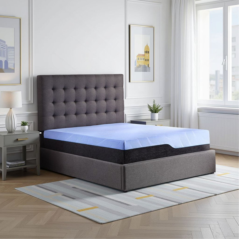 Refresh 12 Inch Hybrid Cooling Gelcare Memory Foam And Coil Kids Mattress, Twin XL Size, Twin XL