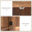 Armoire de cuisine, armoire avec tablettes réglables