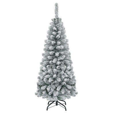 4.5' H Flocked Pine Frosted Christmas Tree