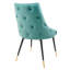 Chaise parsons capitonnée en velours-148914999