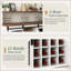 Farmhouse Coffee Bar Cabinet With LED Lighting, Wine Storage, And Adjustable Shelving