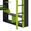 Lit mezzanine en bois avec prise de courant et ports USB / Type-C, gestion des câbles intégrée et lumière RVB-2009384211