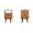 Cashala 11.81'' W Solid Wood Nightstand