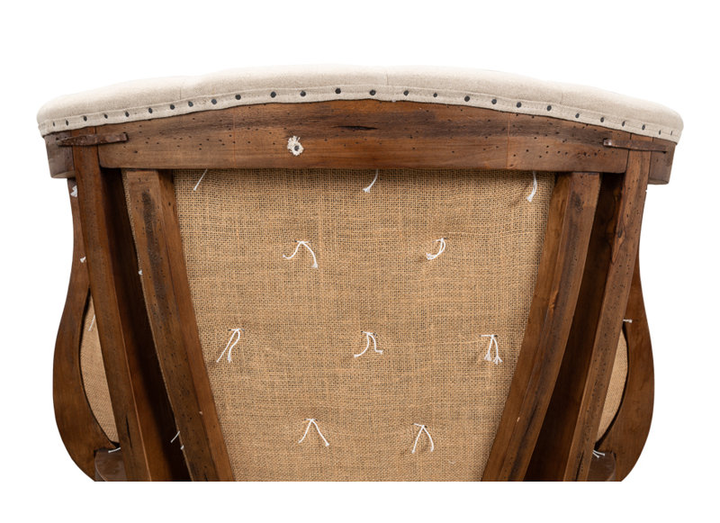Welsh Leather Tufted Wingback Chair