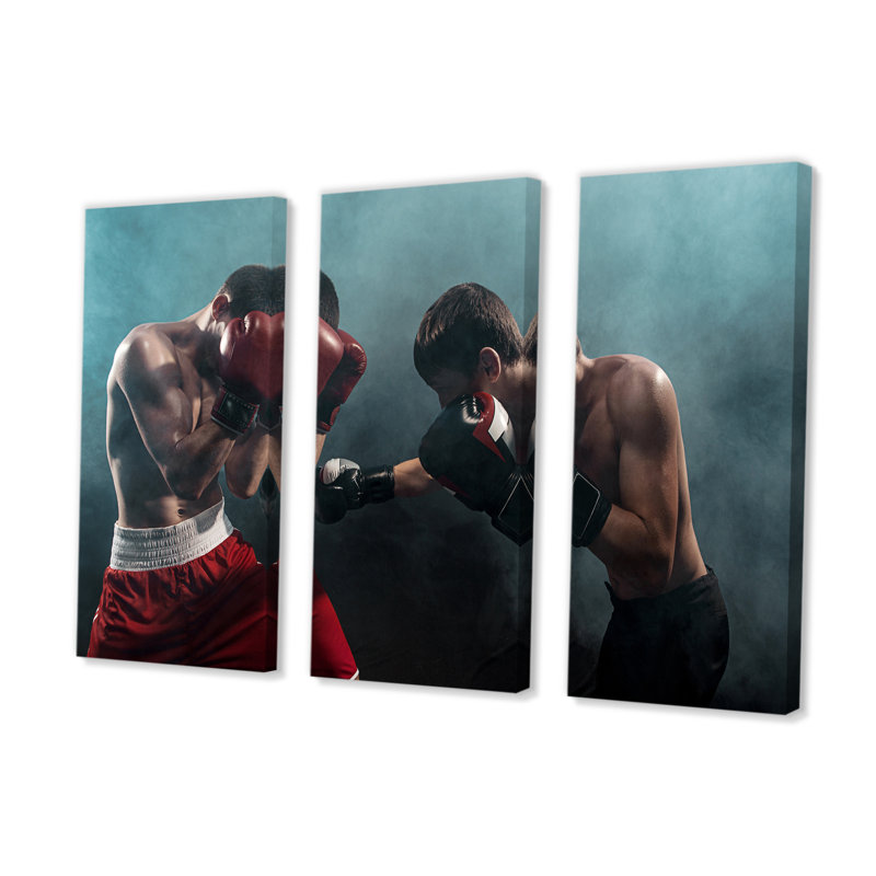 «Two Professional Boxer Boxing - Sport Boxing», ensemble de reproduction d'art mural, H 40 po x l 60 po
