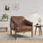 Salma 27.6" W Vegan Leather Upholstered Armchair-812535817