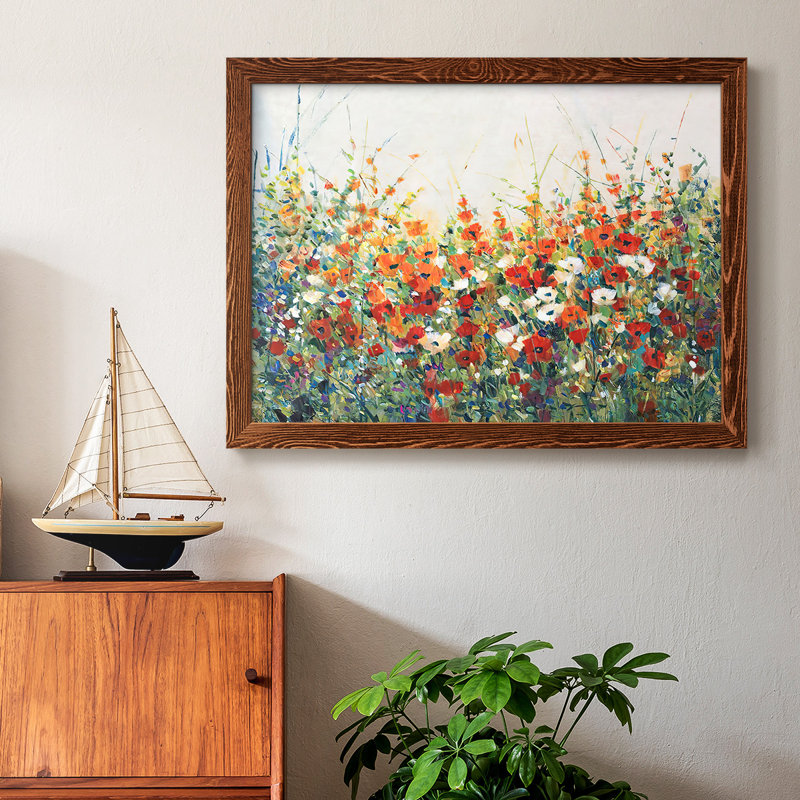 «Garden in Bloom I», reproduction d'art sur toile, Érable, H 14 po x l 20 po