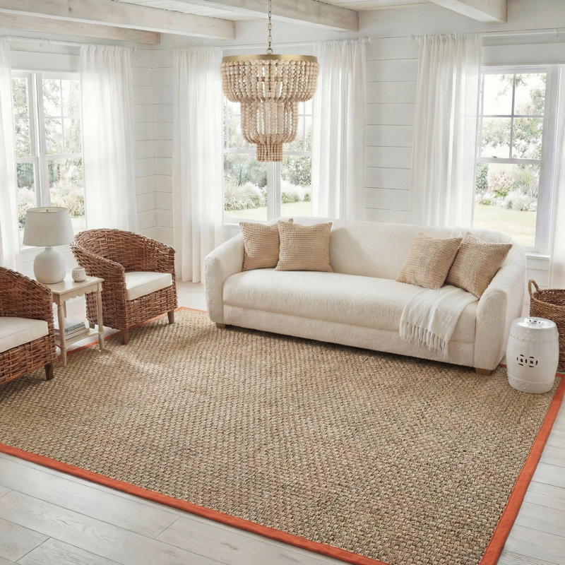 Morrisville Natural Fiber Seagrass Solid Color Rug, Rectangle 8' x 10'