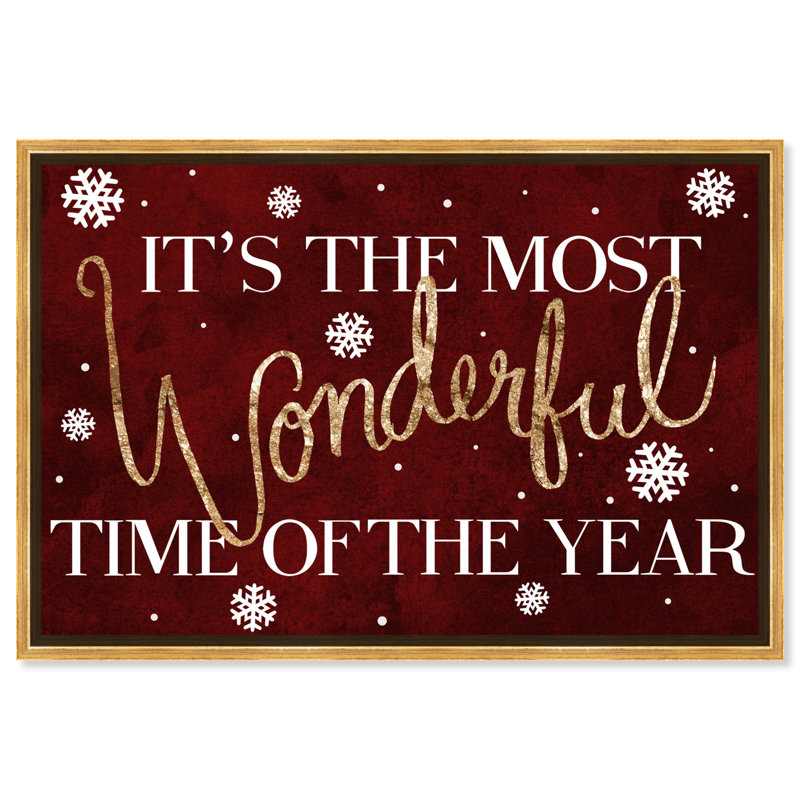 «Wonderful Time» - Impression sur toile, H 36 po x l 54 po, Toile avec cadre doré