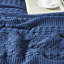 Ensemble de housse de coussin bleu marine Waffle Weave 2-119070218-119070224-119070219