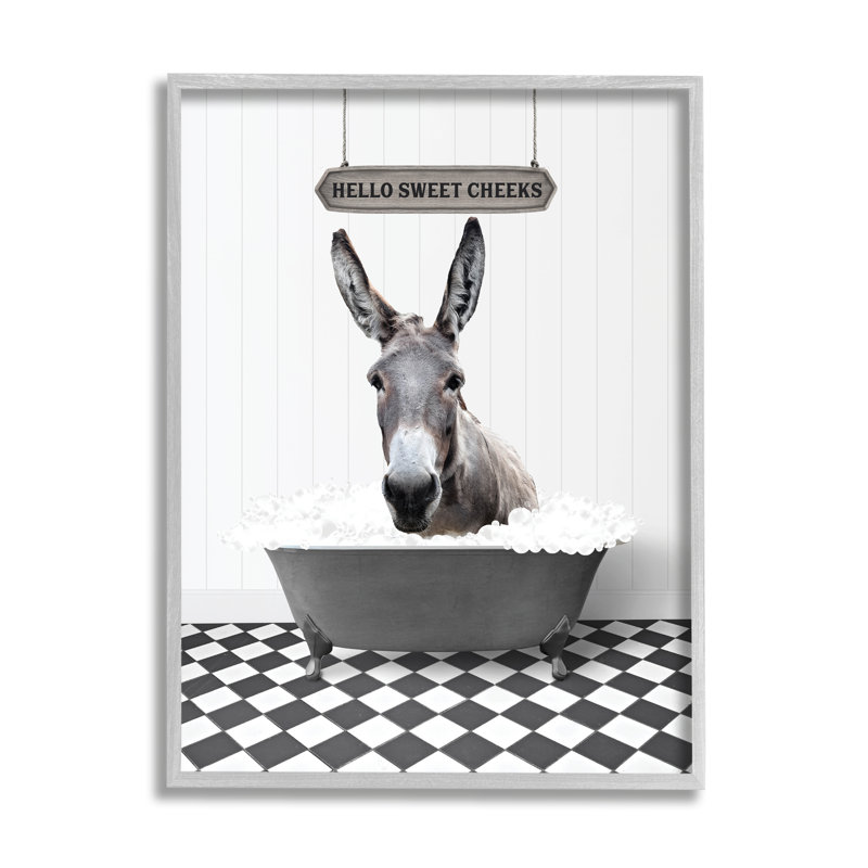 " Hello Sweet Cheeks Phrase " by Lettered And Lined, 20" H x 16" W x 1.5" D