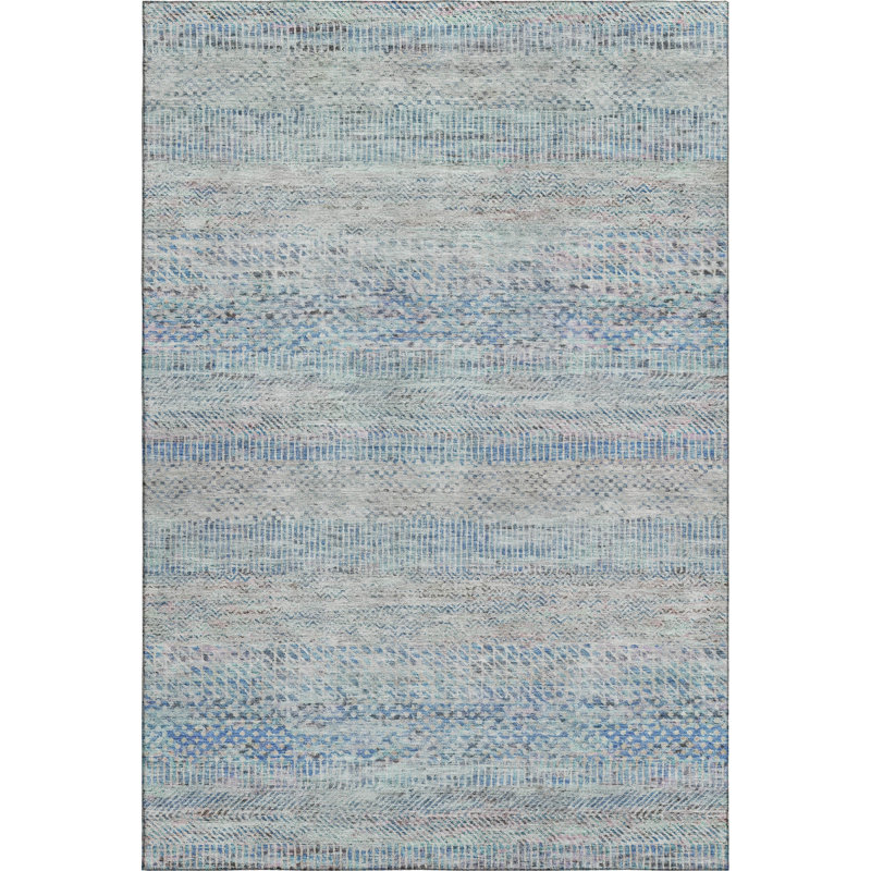 Premium Machine Washable Marasco AMF1634 Stripes Rug, Rectangle 8' x 10'
