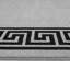 Greek-Key Grey Black Non-Slip Polypropylene Area Rug — Washable Door Mat & Hallway Runner for Living Room, Kitchen & Bedroom-1496319213
