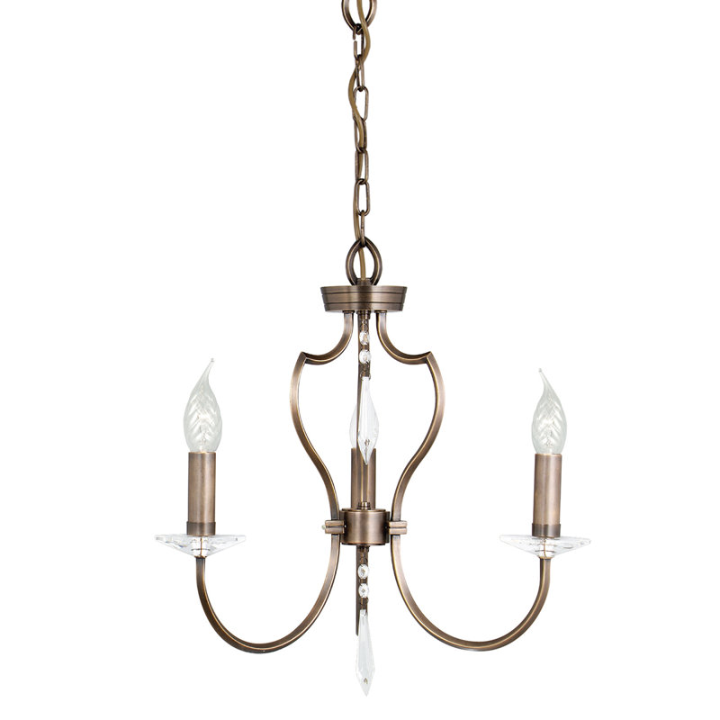 Noi 3 - Light Candle Style Chandelier, Dark Bronze