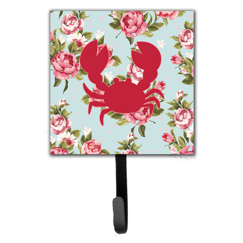 Porte-garde à roses et crochet mural crab shabby