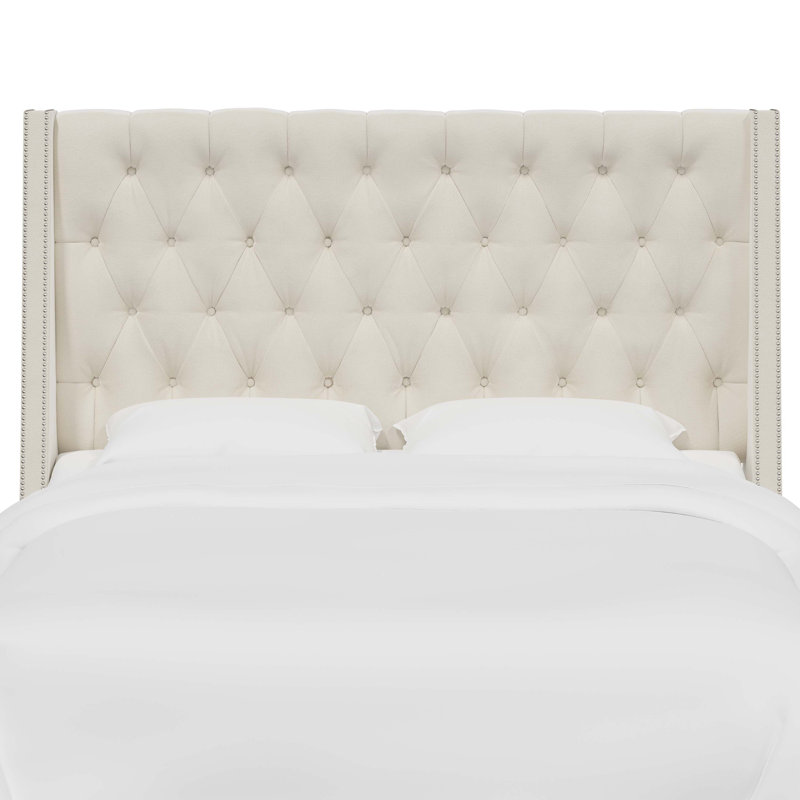Crosston Upholstered Headboard, California King, Classic Pearl Performance Velvet, Velvet