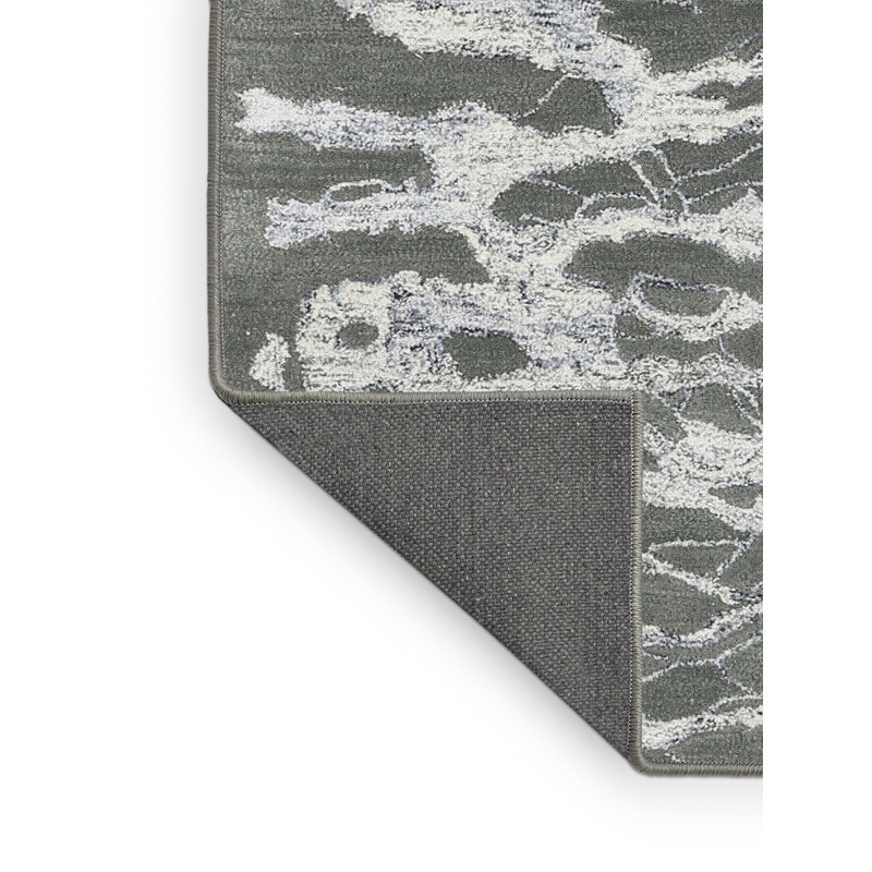 Tapis gris zone contemporaine, Rectangle 5 pi x 7 pi