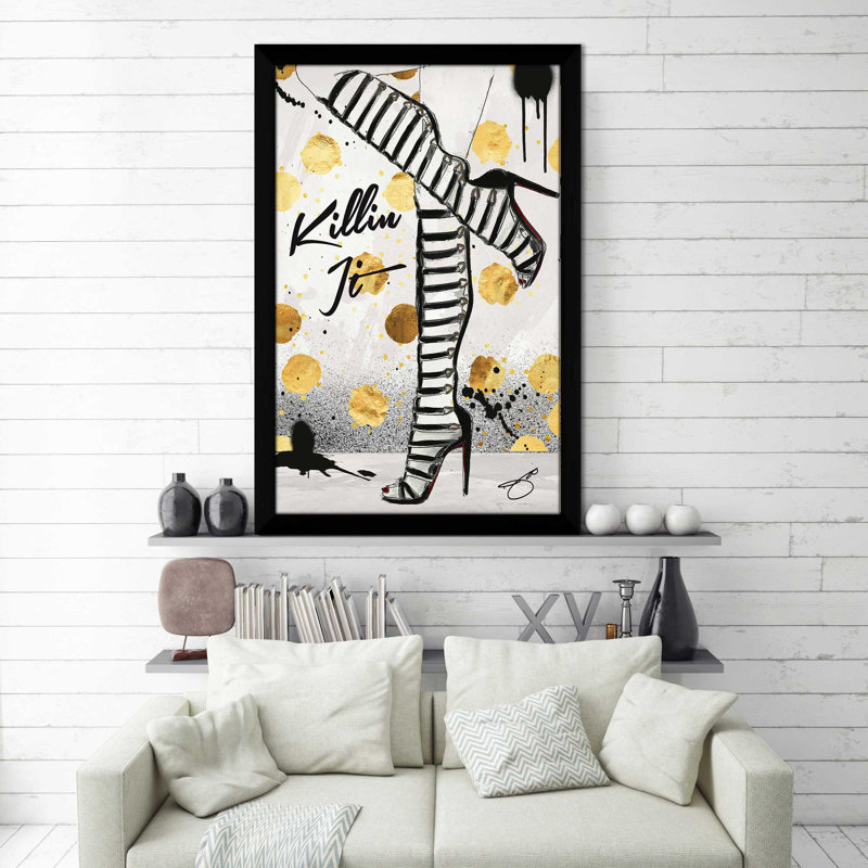 «Killin It (Vertical)» par Jodi - impression, Cadre noir, H 39,5 po x l 27,5 po x P 0,75 po
