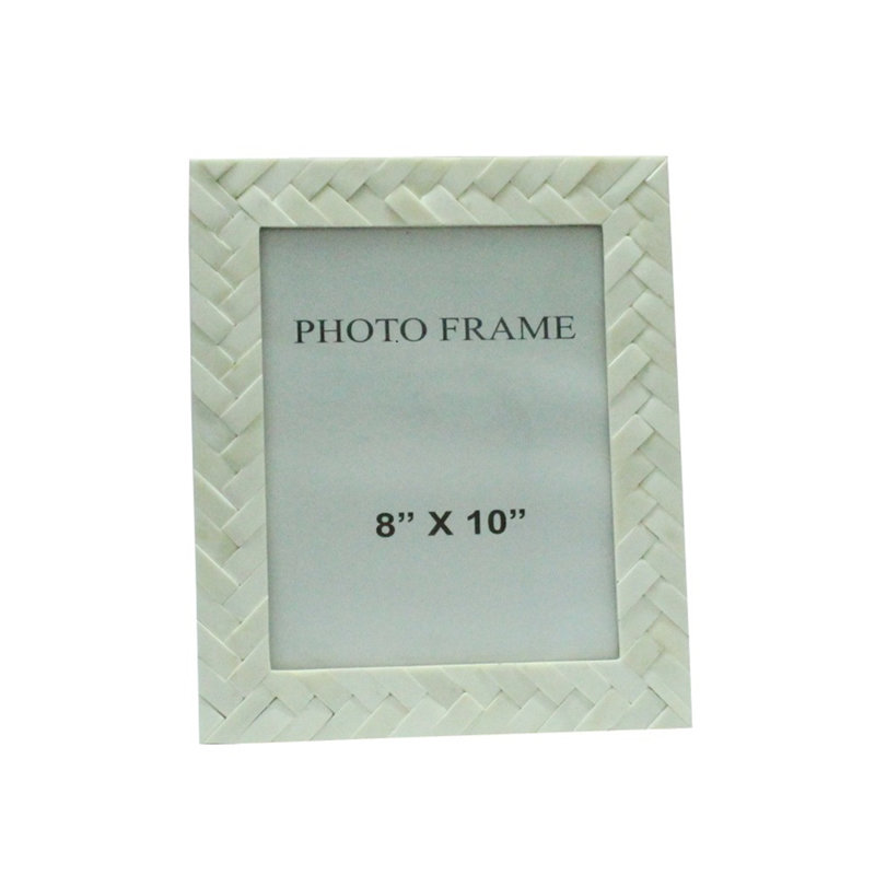 Zephyr Bone Embossed Picture Frame, 8" x 10", Brown  