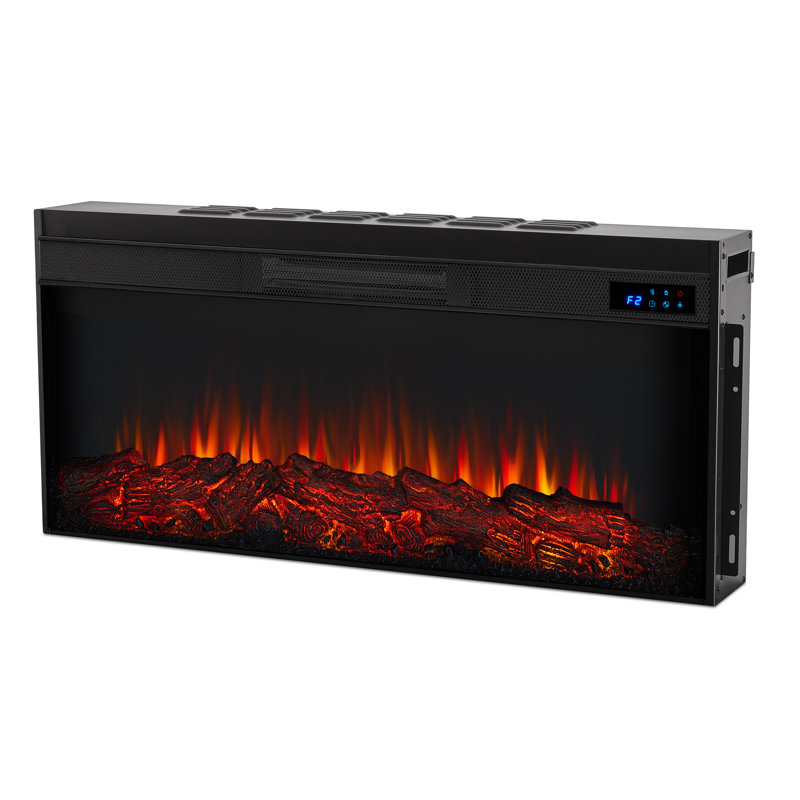 Alcott 75" Landscape Electric Fireplace by Real Flame, White, Standard