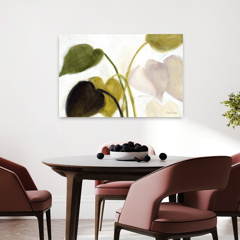 Art contemporain contemporain abstrait délicat, H 24 po x l 36 po