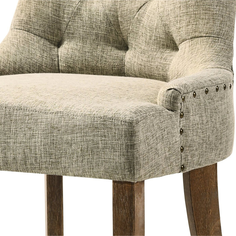 Chaise d'intérieur, ensemble de 2 chaises d'appoint, chaises capitonnées pour la maison