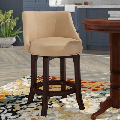 Croskey Swivel Upholstered Counter Stool