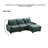 99-Inch Deep Seat Sectional Sofa-1577132507