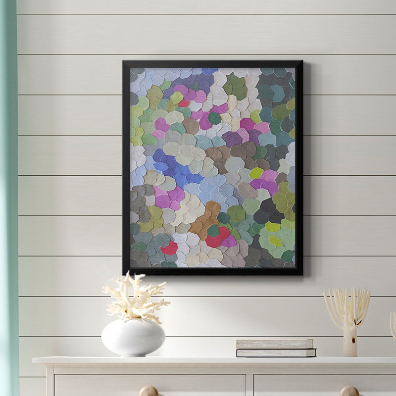 Toile encadrée de qualité supérieure Monaco Hill Garden - prête à être accrochée, Noir, H 24 po x l 20 po