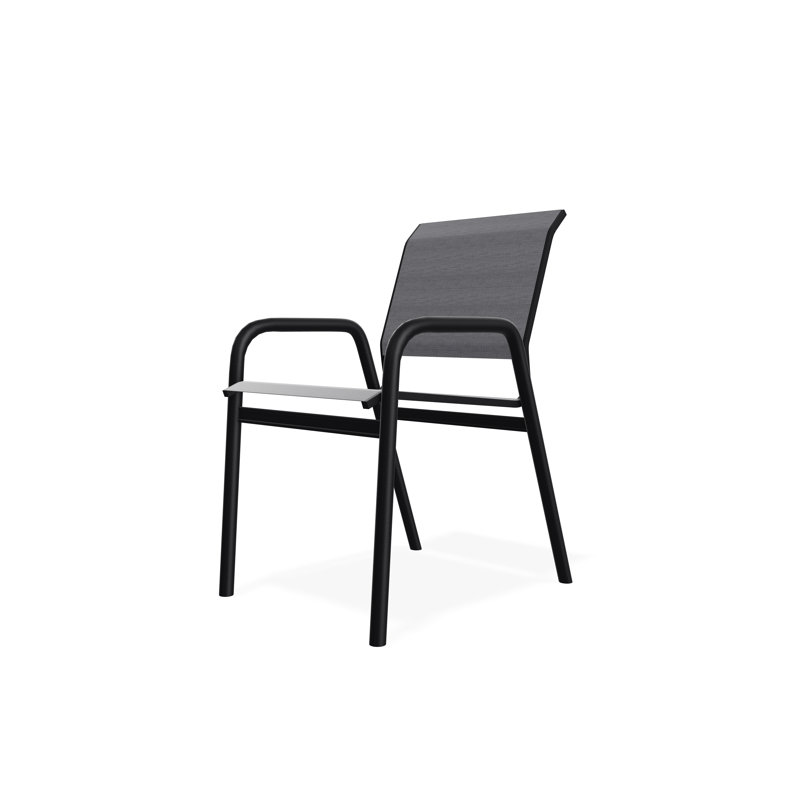 Chaise bistro Gardenella, Étain Augustine, Noir
