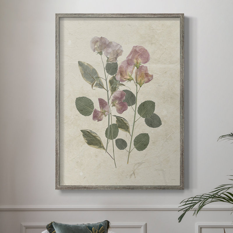 Pressed Arrangement II Framed Print - Solid Wood 49773, 11" H x 9" W