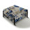 Victorian Blue And White Flowers Damask I - Damask Large Square Ottoman