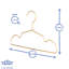 Harbour Housewares - Metallic Children's Coat Hangers-61890939