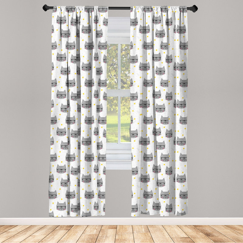 Rideaux 4 panneaux East Urban Home, L 56 po x L 95 po