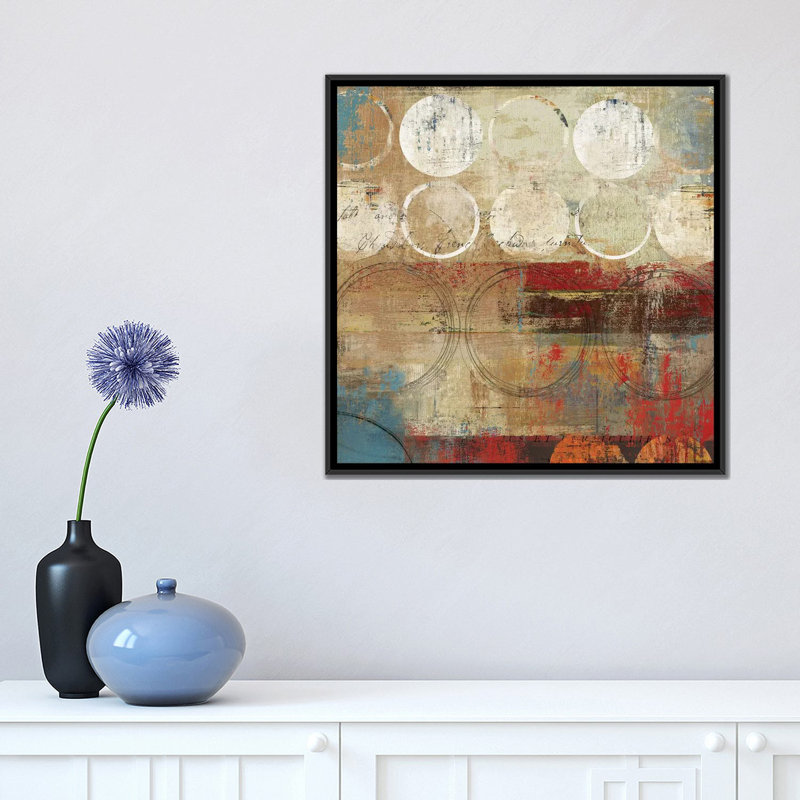 «Conseils I», impression sur toile, H 18 po x l 18 po x P 1,5 po, Toile avec cadre noir, Pas de tapis