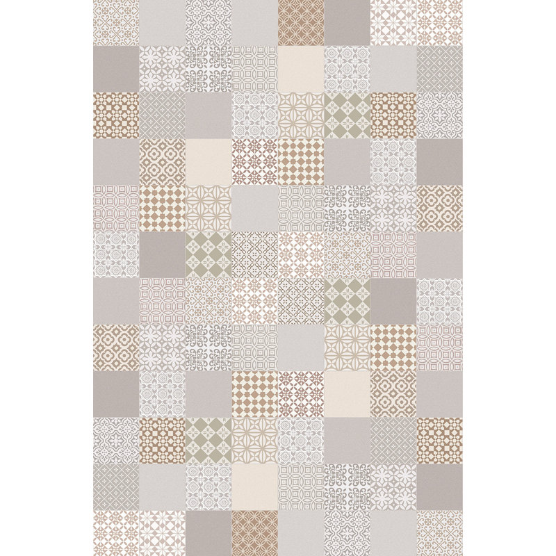 Earlene Geometric Non-Skid Kitchen Mat, Rectangle 133 x 200cm