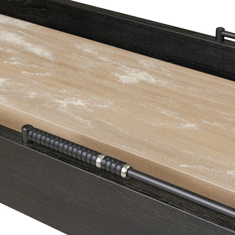 Small Shuffleboard Table-Ebonized Oak, Smoked Oak, 13ft
