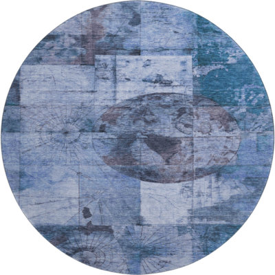 Premium Machine Washable Farolt AMF1905 Global Rug