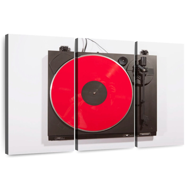 Tourne-disque rouge vif Abarca, H 32 po x l 50 po