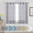 Hywell Soft Linen Plaid Semi-Sheer Grommet Curtain Panels-429486285-429486280