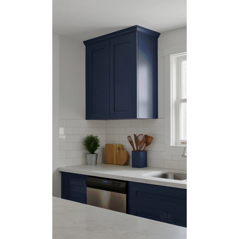 Armoire murale en bois massif Shaker, H 36 cm x l 30 cm x P 12 cm