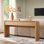 Console en bois 62,91 po avec 3 tiroirs de rangement Maud