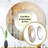 Roxine Beige And Gold Minimalism Forest I - Forest Mirror, Beige Round Unique Wall Mirror, Printed Metal Art-1845619366
