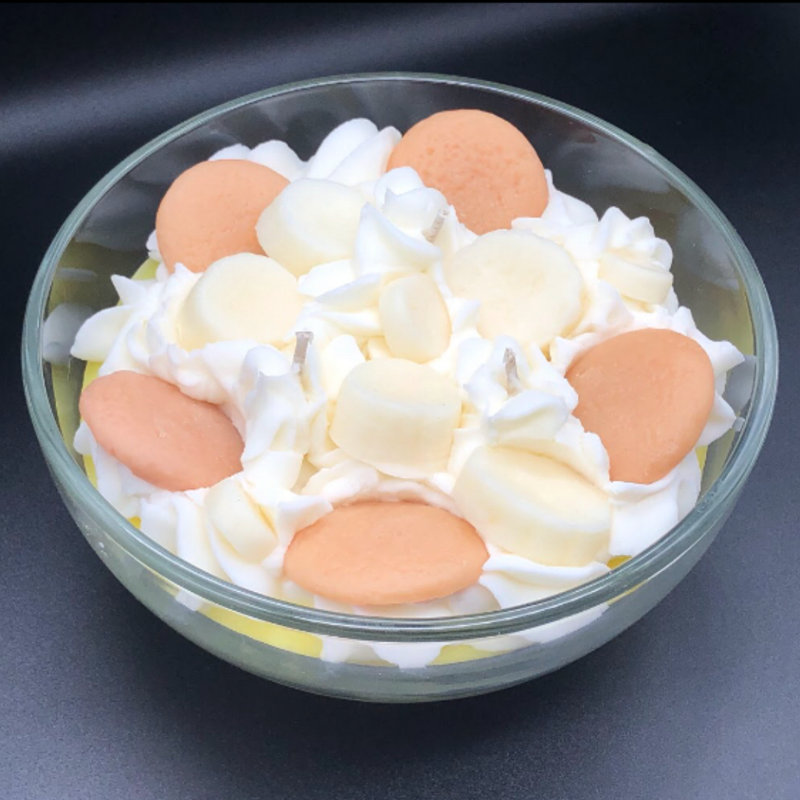 Bougie artisanale Banana Pudding Bowl